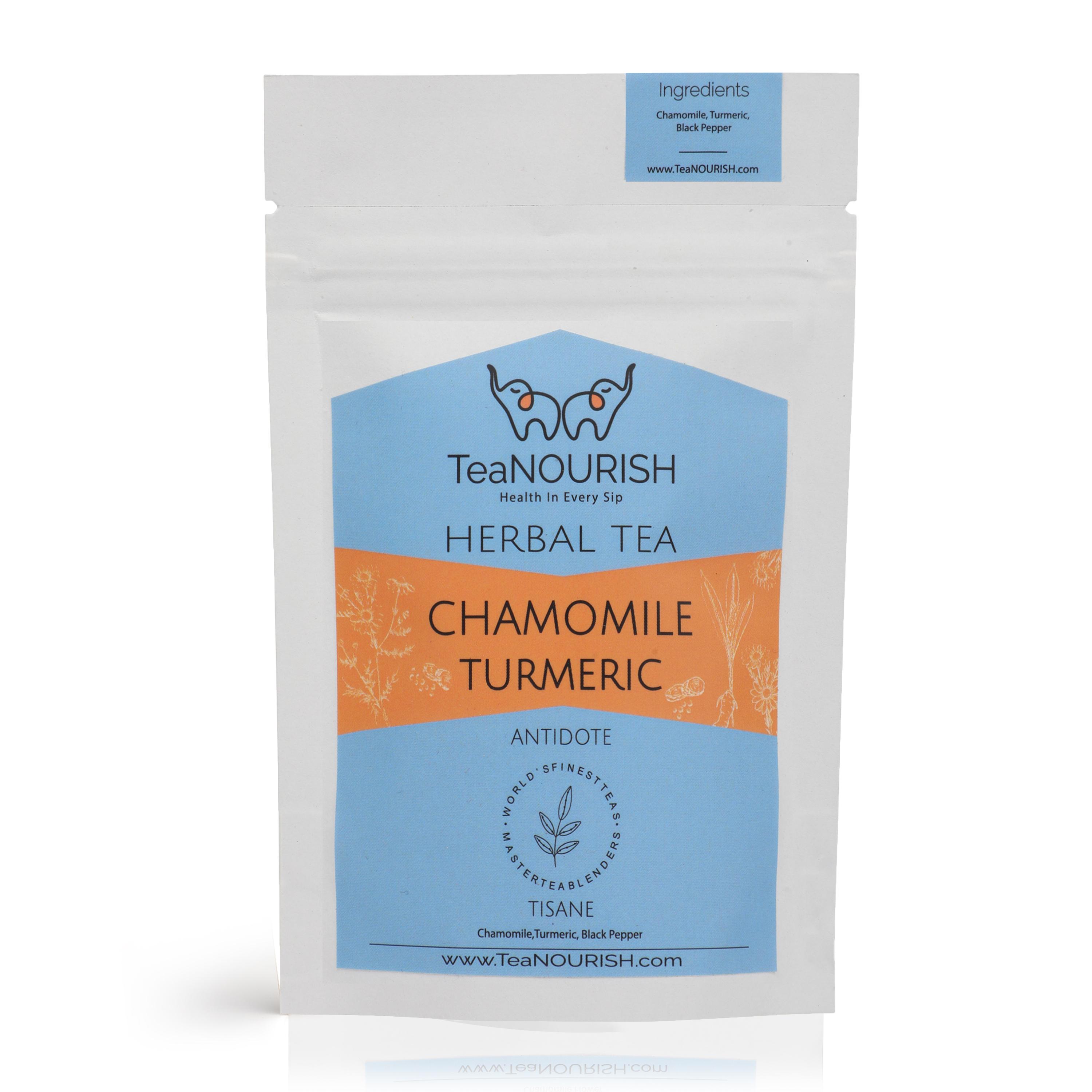 Buy Teanourish Chamomile Turmeric Herbal Tea Online at Best Price